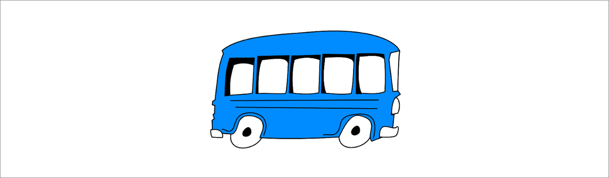 blue bus